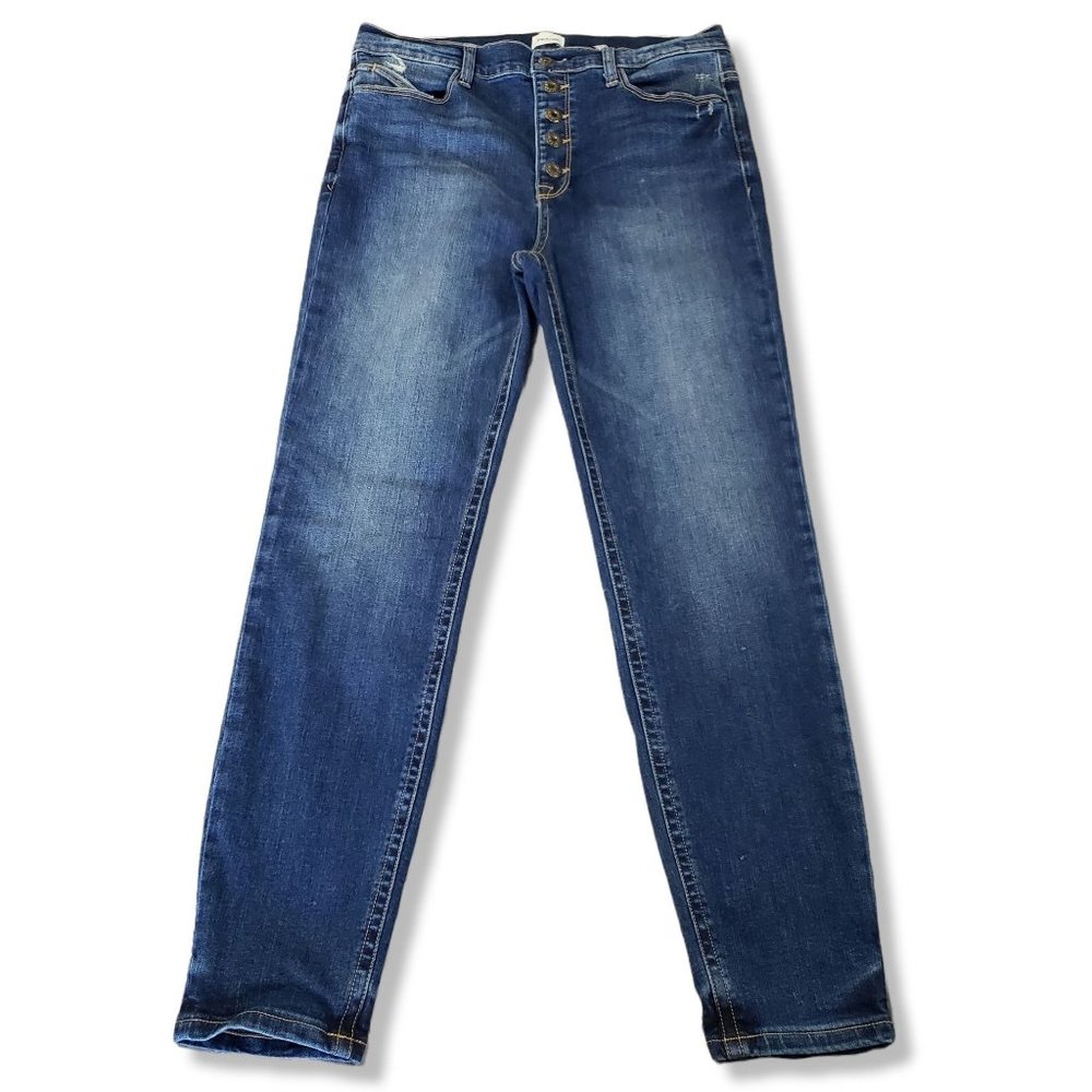 Sneak Peek High Rise Button Fly Skinny Blue Jeans Women's Size 11 / W30 - Picture 2 of 11